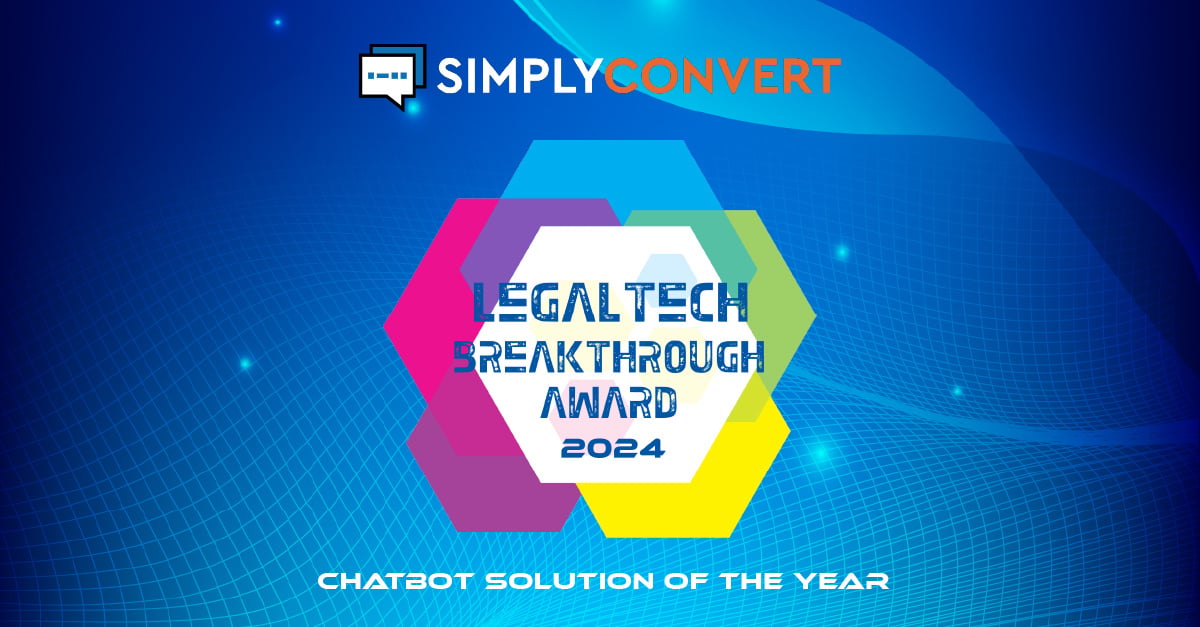 SimplyConvert Named 2024 Chatbot Solution of the Year