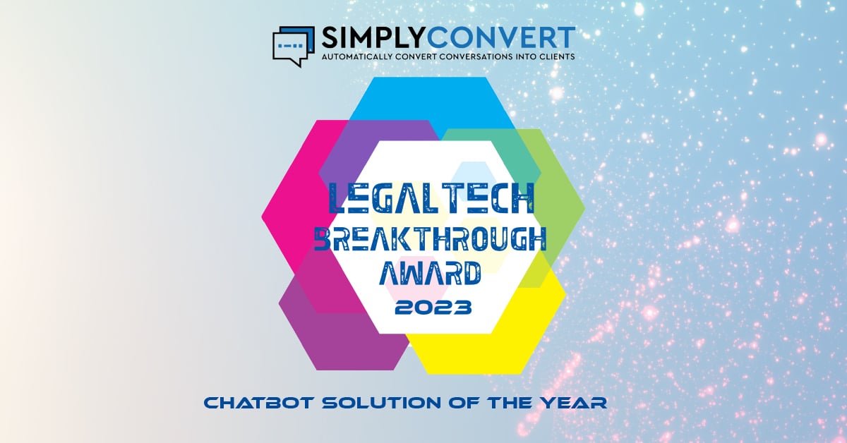 SimplyConvert Named Chatbot Solution of the Year