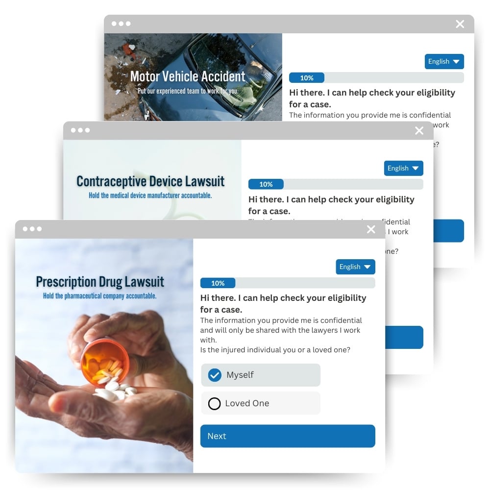Conversational landing pages