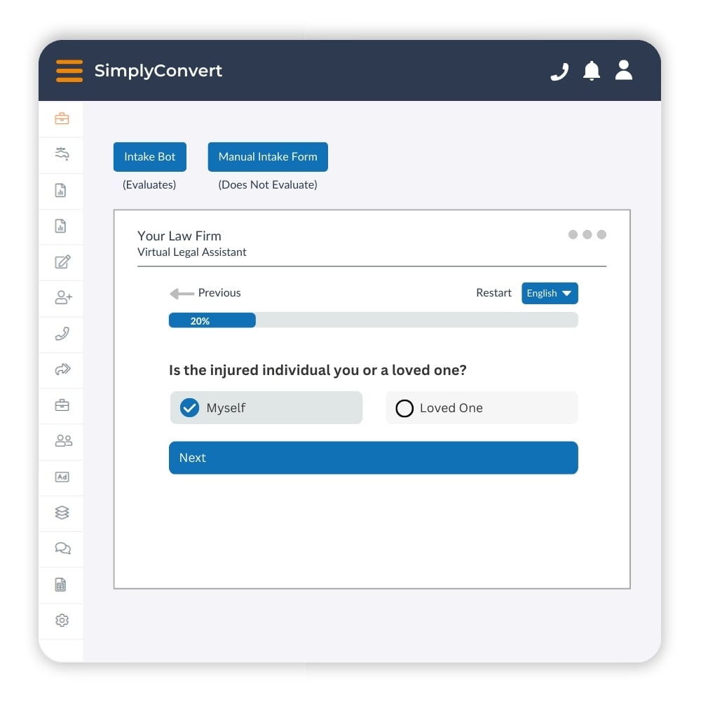 Call center interface